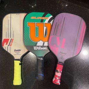 Three Pickleball Paddles. Used. Good condition